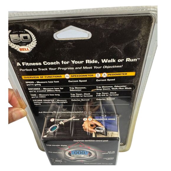 2003 Bell Sports Total‎ Fit Speedometer/Pedometer Biking Walking Running Sealed - Picture 3 of 8